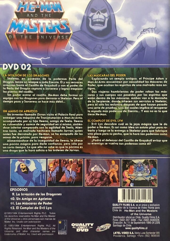 He Man and the Masters of the Universe 02 DVD fílmico