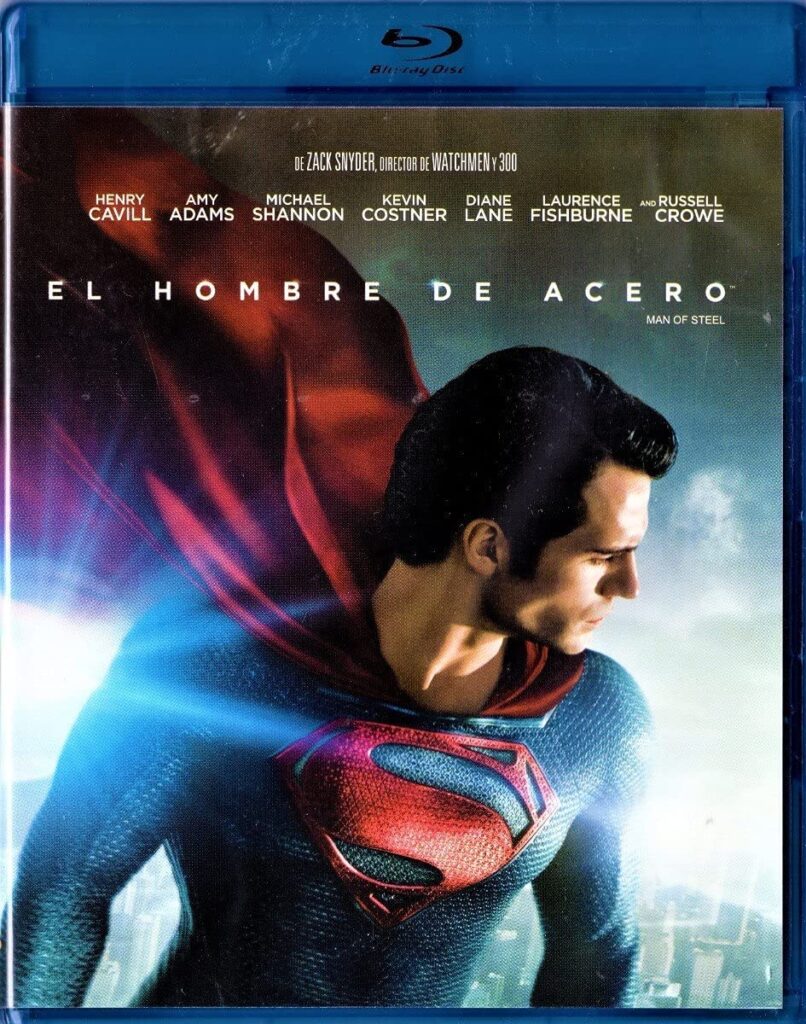 Man of Steel El Hombre de Acero Blu Ray fílmico